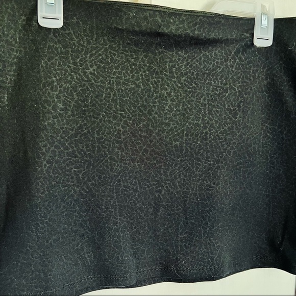 Y2k 90’s Vintage Black Mini Skirt Leopard Cheetah Animal Print Stretchy Medium M - Picture 2 of 11